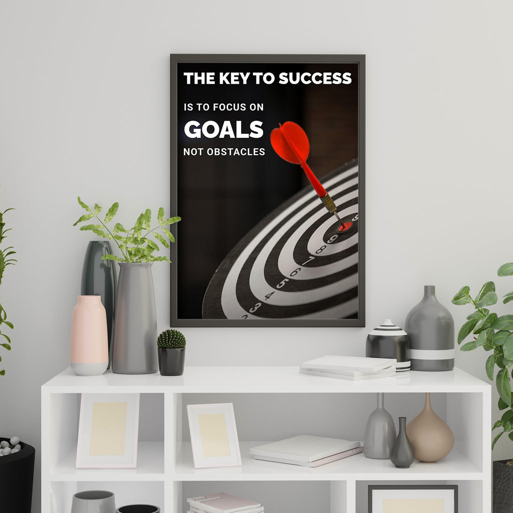 THE KEY TO SUCCESS IS TO FOCUS ON GOALS NOT OBSTACLES