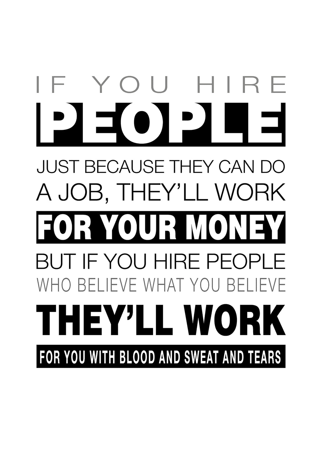 IF YOU HIRE PEOPLE