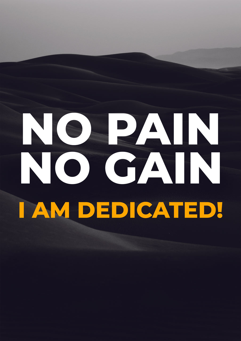 NO PAIN NO GAIN IÀM DEDICATED