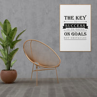 THE KEY TO SUCCESS IS TO FOCUS ON GOALS NOT OBSTACLES