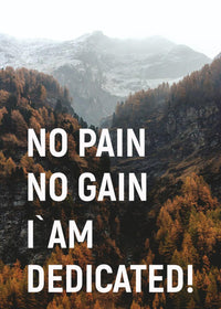 NO PAIN NO GAIN IÀM DEDICATED